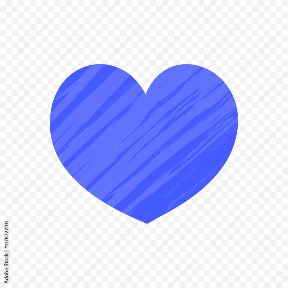 Doodle hand drawn heart drawing on white background Doodle hand drawn heart drawing on white background