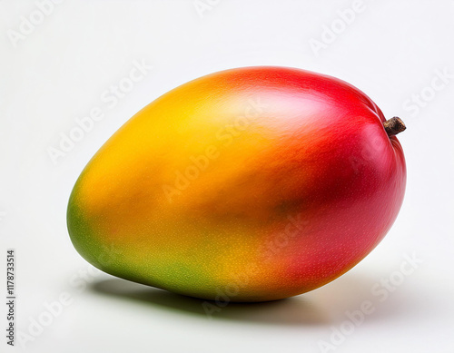 The mango is a tropical fruit with juicy, sweet flesh and vibrant, often yellow or orange skin photo