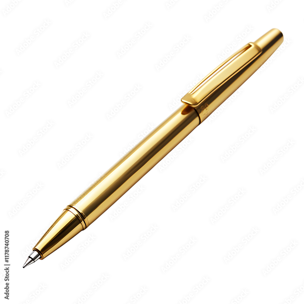 Gel pen isolated on white background full depth of field 
