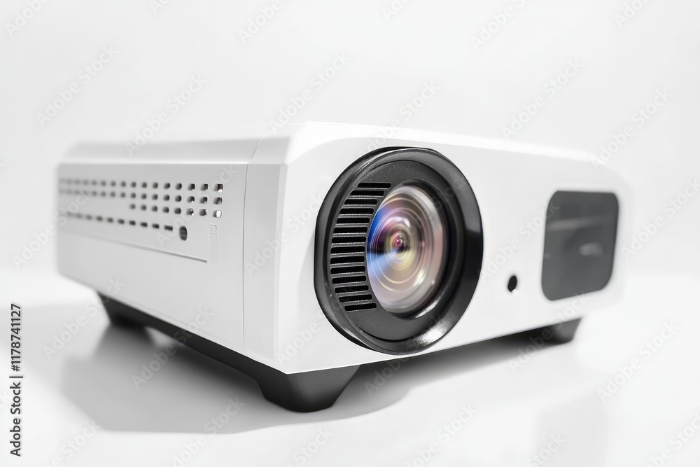 A Modern White Digital Projector Device A Modern White Digital Projector Device