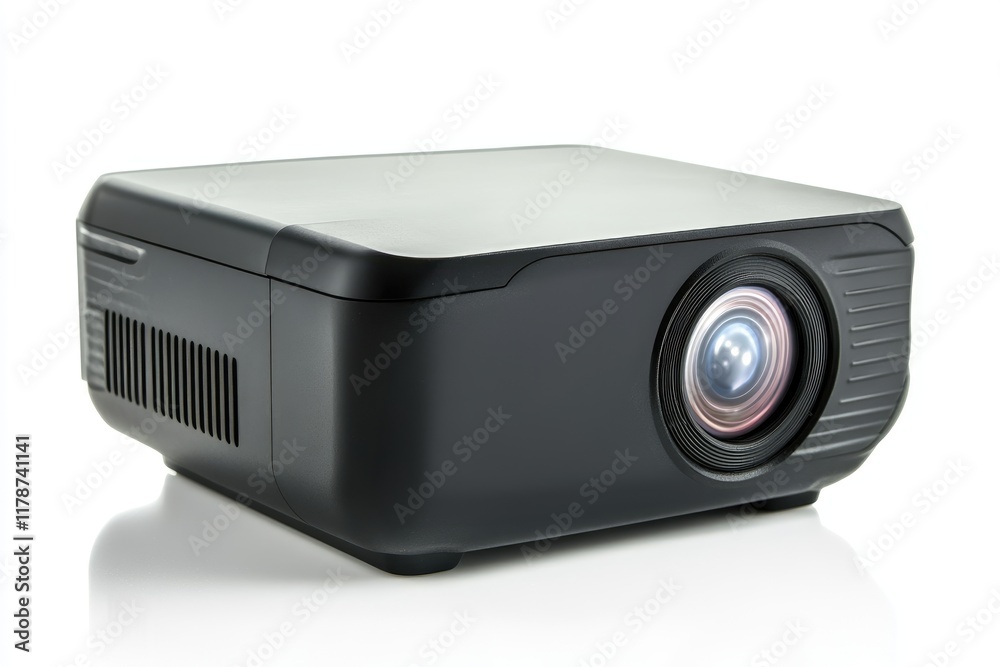 Compact Black Digital Projector Device For Presentations Compact Black Digital Projector Device For Presentations