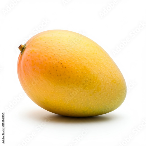 The mango is a tropical fruit with juicy, sweet flesh and vibrant, often yellow or orange skin