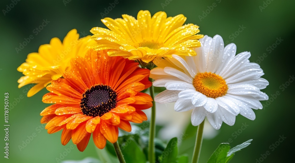 Vibrant Close Up of Colorful Flower Bunch Showcasing Intricate Petals and Lush Greenery in a Natural Garden Setting Vibrant Close Up of Colorful Flower Bunch Showcasing Intricate Petals and Lush Greenery in a Natural Garden Setting