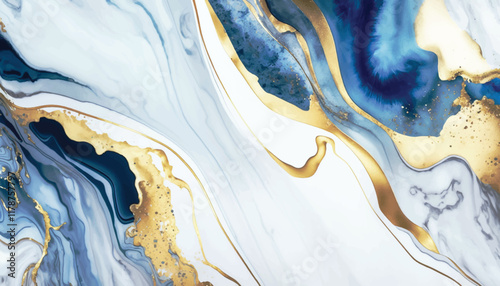 Multicolor brushed marbled surface. Abstract colorful illustration. Texture of marble. Vector illustration.	