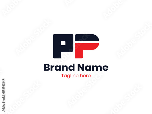 PP Letter Initial Logo Design Template Element