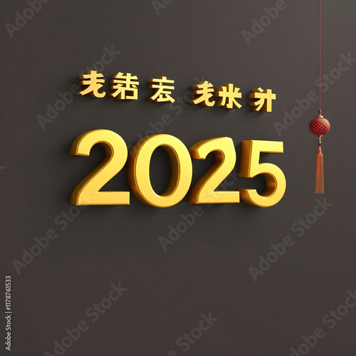 Chineese new year 2025 template banner.