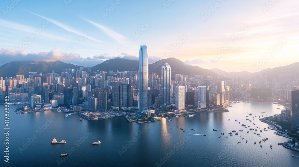 Obraz premium city skyline