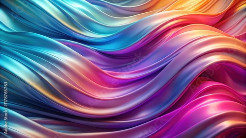 Wallpaper Mural Cloth fabric gradient waves abstract background, cloth, fabric, gradient, waves, abstract, iridescent Torontodigital.ca