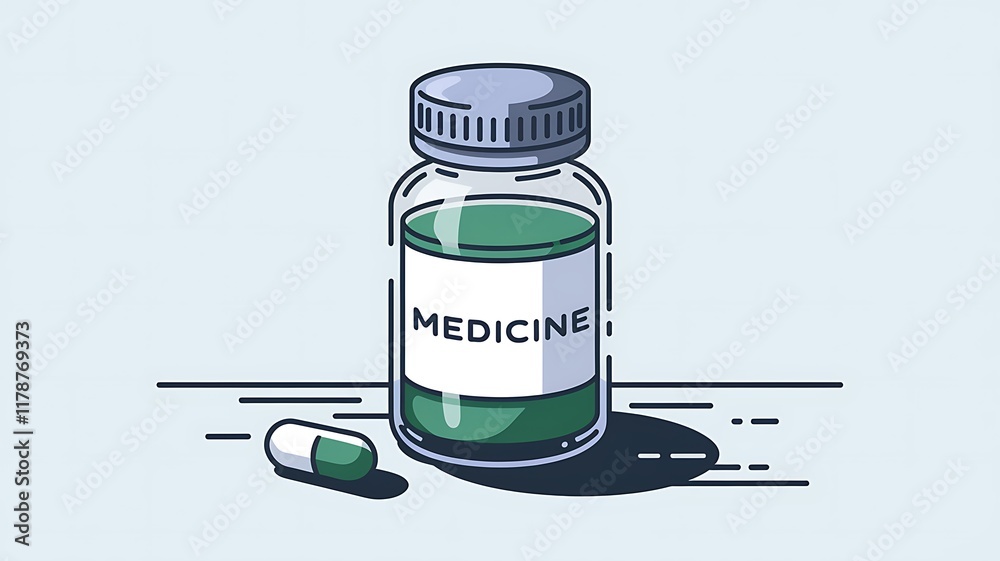Fototapeta premium Medicine Icons: Simplifying Healthcare Visual Communication