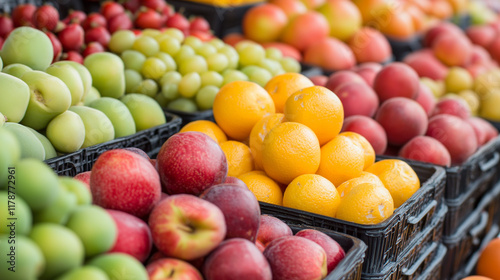 Vibrant Fruit Market Display