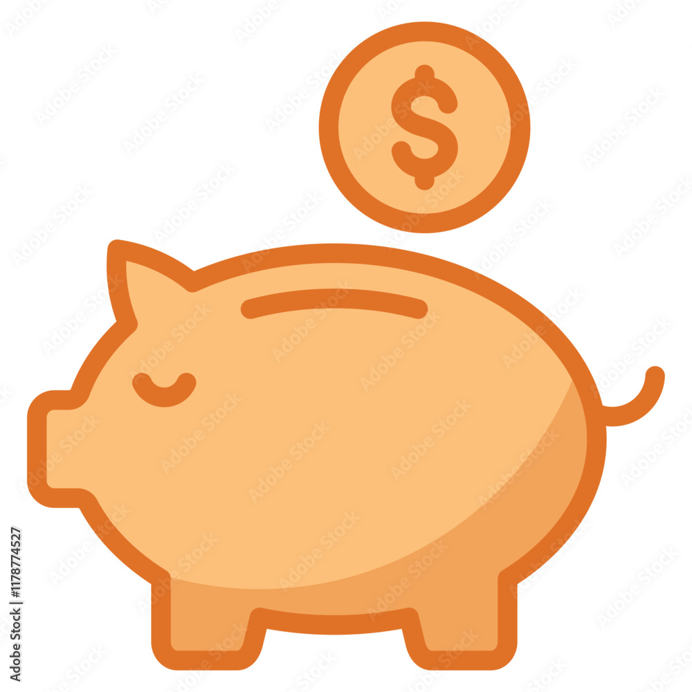Fototapeta premium Piggy Bank Icon