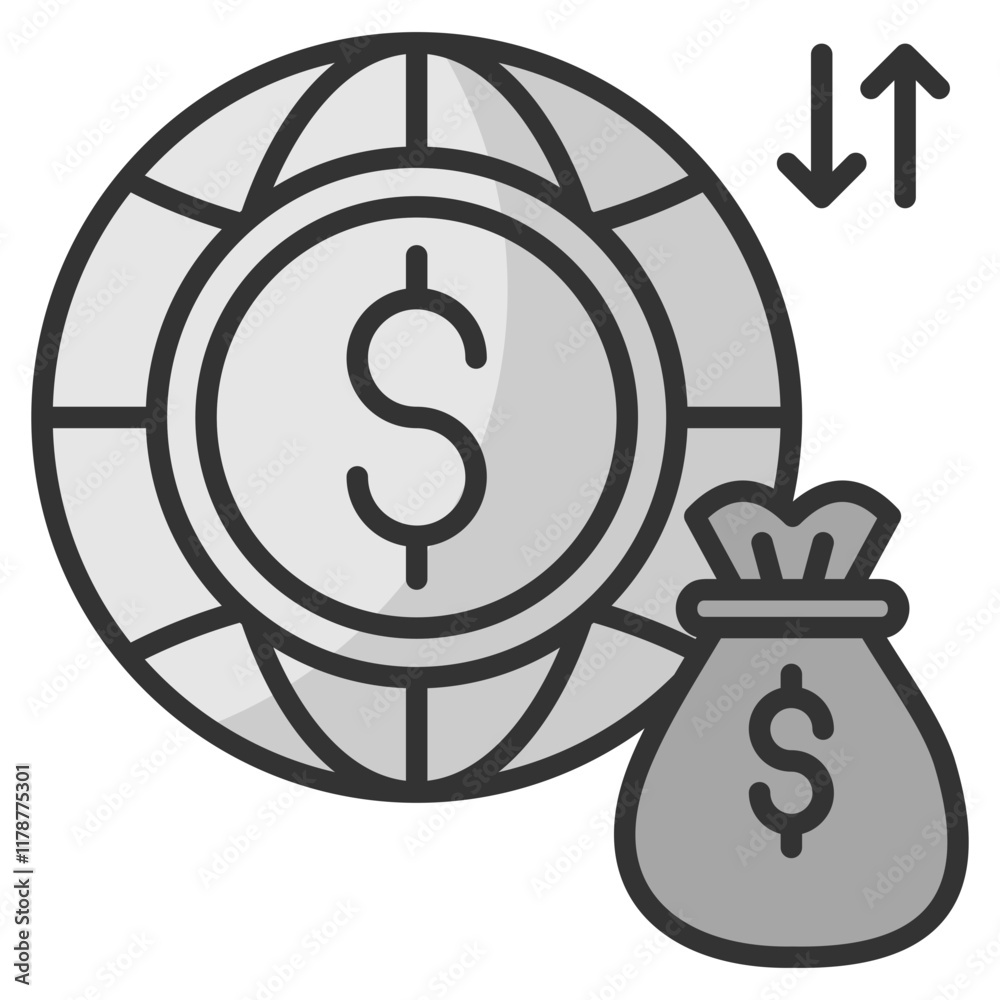 Economy Icon Element For Design Economy Icon Element For Design