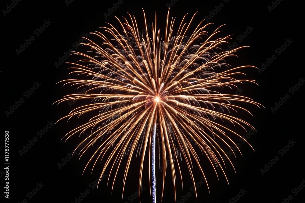 fireworks in the sky with a jet flying through it fireworks in the sky with a jet flying through it