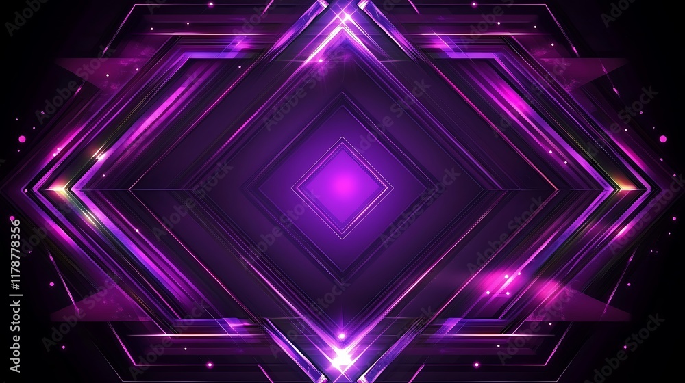 Abstract Purple Geometric Light Pattern Design Abstract Purple Geometric Light Pattern Design