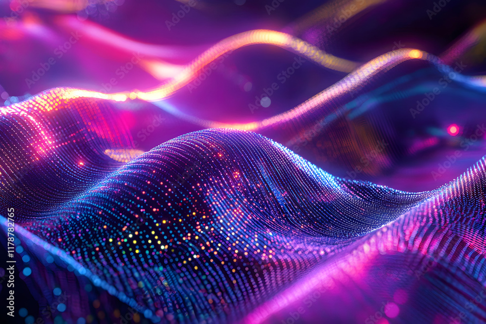 Data waves. Modern neon abstract backdrop. Virtual ciberspace. Data waves. Modern neon abstract backdrop. Virtual ciberspace.