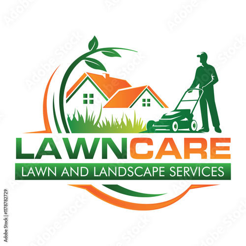 Professional Landcare Logo Design. Landscaping Services Business Logo.