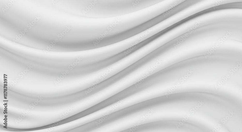 Elegant White Fabric Drape Soft Waves Smooth Texture Background Elegant White Fabric Drape Soft Waves Smooth Texture Background