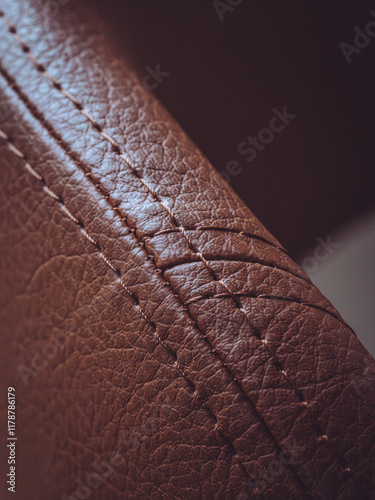 Expert stitching on luxury leather furniture