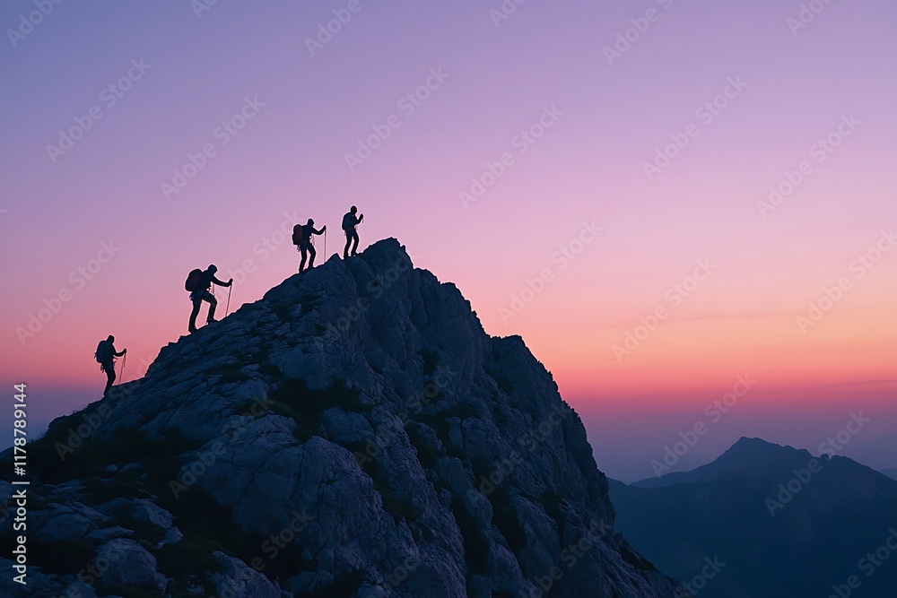 Group of people on peak mountain climbing helping team work , travel trekking success business concept
Group of people on peak mountain climbing helping team work , travel trekking success business concept