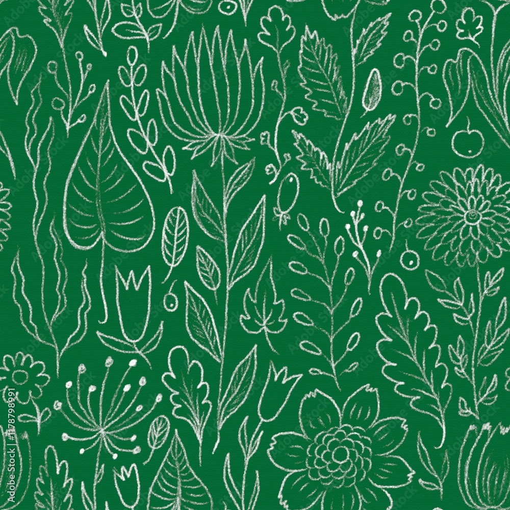 Obraz premium seamless floral pattern