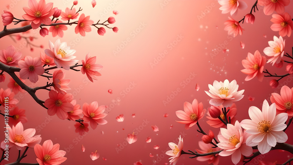 Beautiful cherry blossoms in soft pink and white. Concept of spring, beauty, and nature. Beautiful cherry blossoms in soft pink and white. Concept of spring, beauty, and nature.
