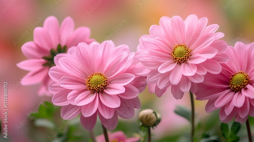 Pink Dahlia flowers blooming in garden, soft focus background, spring nature scene, floral wallpaper. Pink Dahlia flowers blooming in garden, soft focus background, spring nature scene, floral wallpaper.