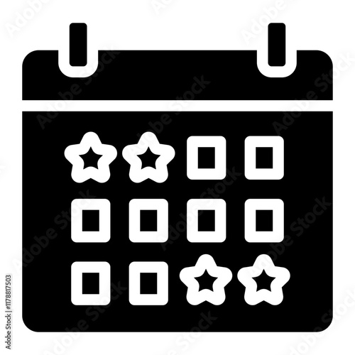 Calendar or appointment schedule icon icon for apps and websites