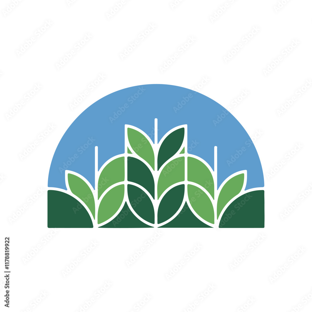 Obraz premium Green Tree Logo Design 