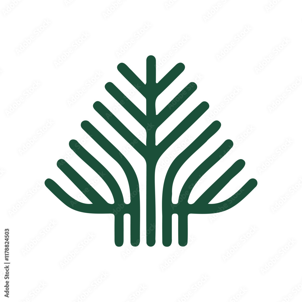Obraz premium Green Tree Logo Design