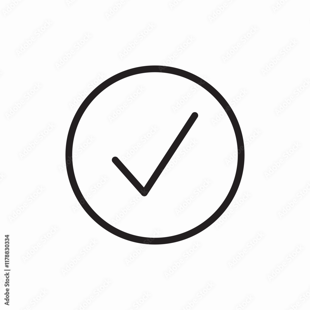 Check mark approve confirm icon vector sign Check mark approve confirm icon vector sign