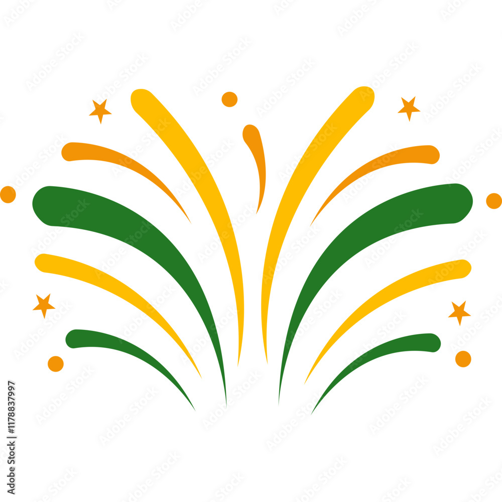 Fototapeta premium St. Patricks Day Fireworks