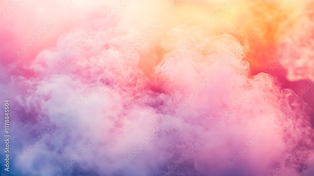 Pastel Colored Smoke Clouds Abstract Background Pastel Colored Smoke Clouds Abstract Background