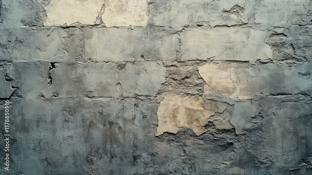 Fototapeta premium old concrete plaster brick wall texture urban background