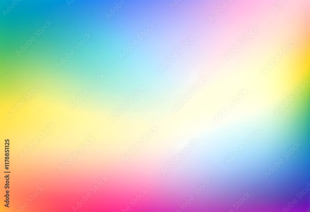 Obraz premium Colorful Abstract Gradient Background for Design. A vibrant smooth gradient background featuring a blend of pastel rainbow colors