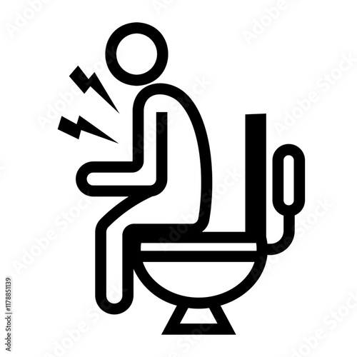 diarrhea Line Icon