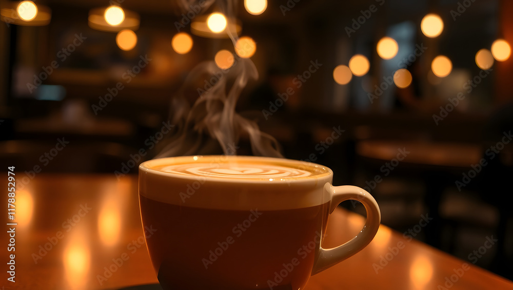 Obraz premium cup of cappuccino, ai generated