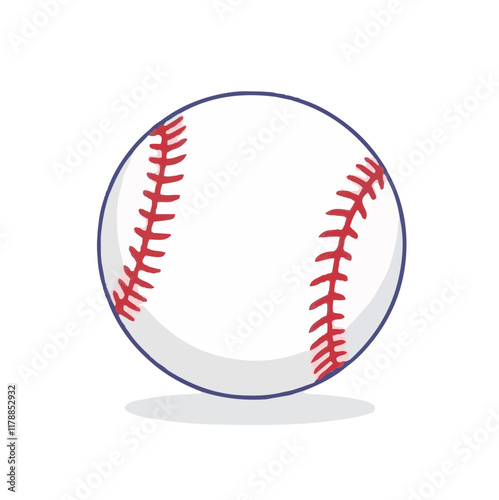 Baseball, Softball, and Tennis Vector Icon Illustrations with Fun Characters