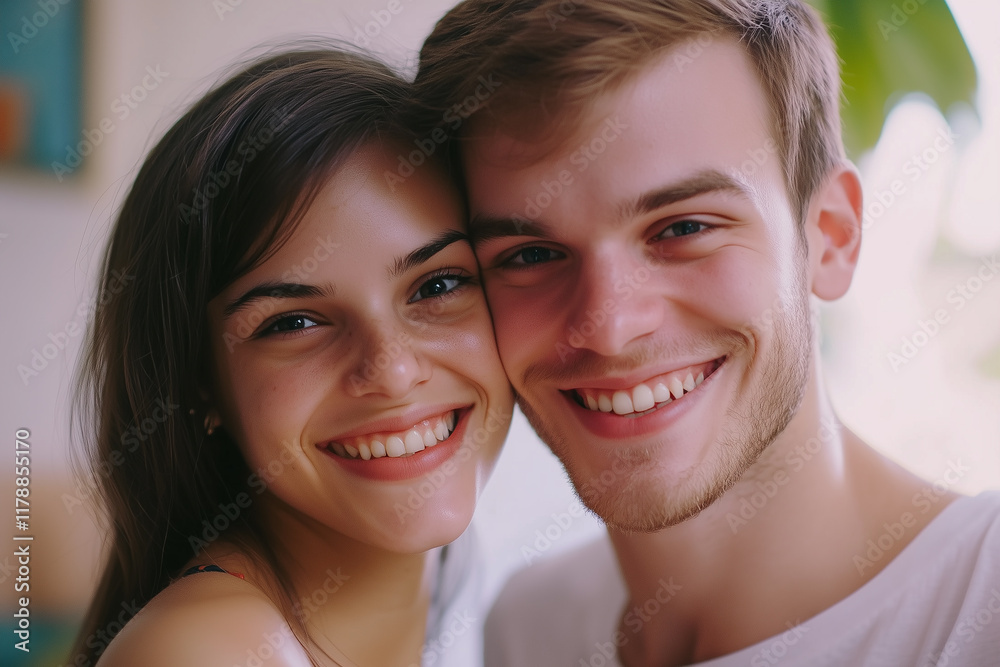 Loving couple embracing. Love, happy valentine's day background. Alternative Ai.
