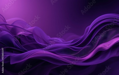 Wallpaper Mural Abstract Purple Fabric Waves Flowing Design Torontodigital.ca