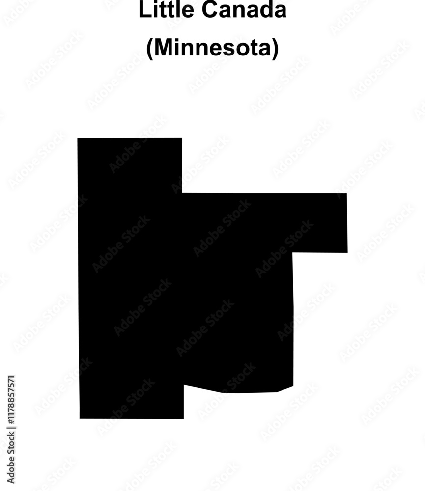 Little Canada (Minnesota) blank outline map Little Canada (Minnesota) blank outline map
