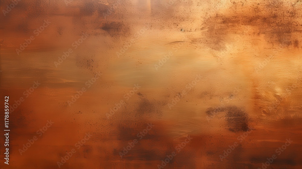 Naklejka premium Elegant Abstract Copper Texture Background for Luxury Banner Use, Featuring Warm Tones, Smooth Finish, and Subtle Visual Depth in Luxurious Design