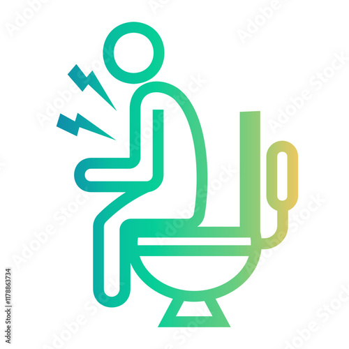 diarrhea Line Gradient Icon