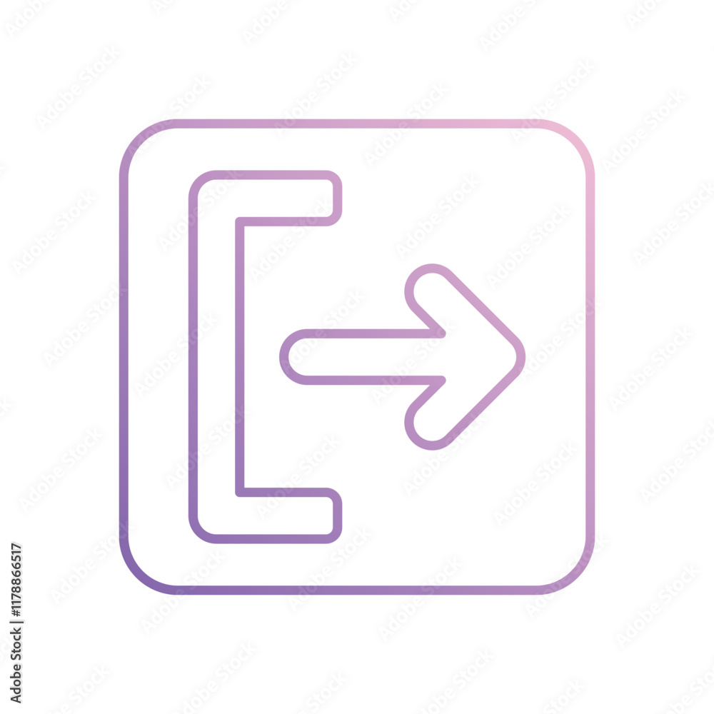 Log Out icon isolated on a white background. Vector illustration. Log Out icon isolated on a white background. Vector illustration.