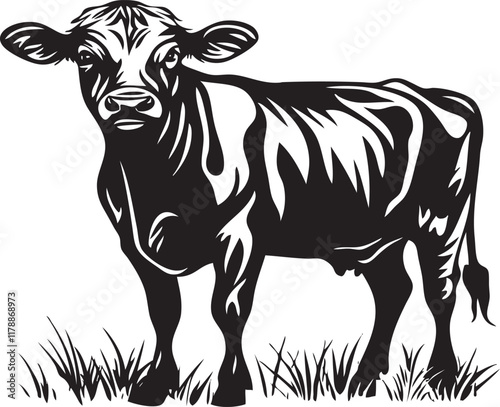 cow on grass