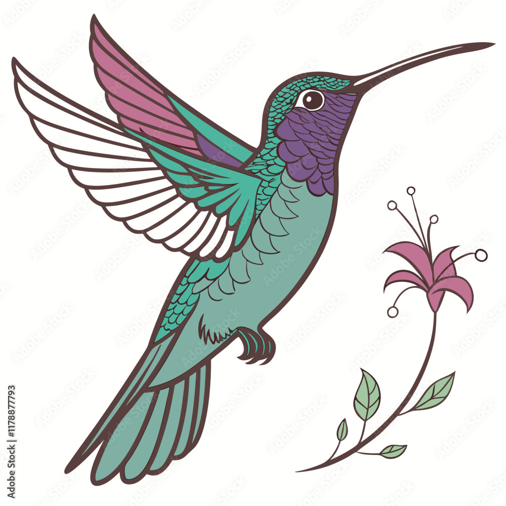 Obraz premium Hummingbird logo
