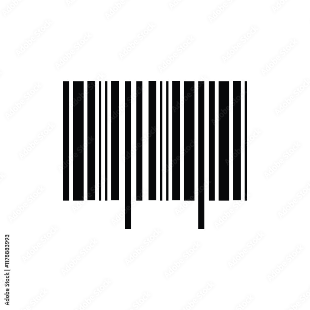 Barcode icon logo design template isolated illustration Barcode icon logo design template isolated illustration