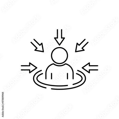 customer centricity icon isolated on white background