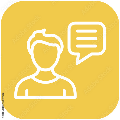 Opinion vector icon illustration of Lifestyles iconset.