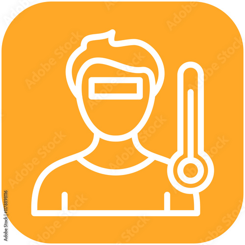 Illness vector icon illustration of Lifestyles iconset.