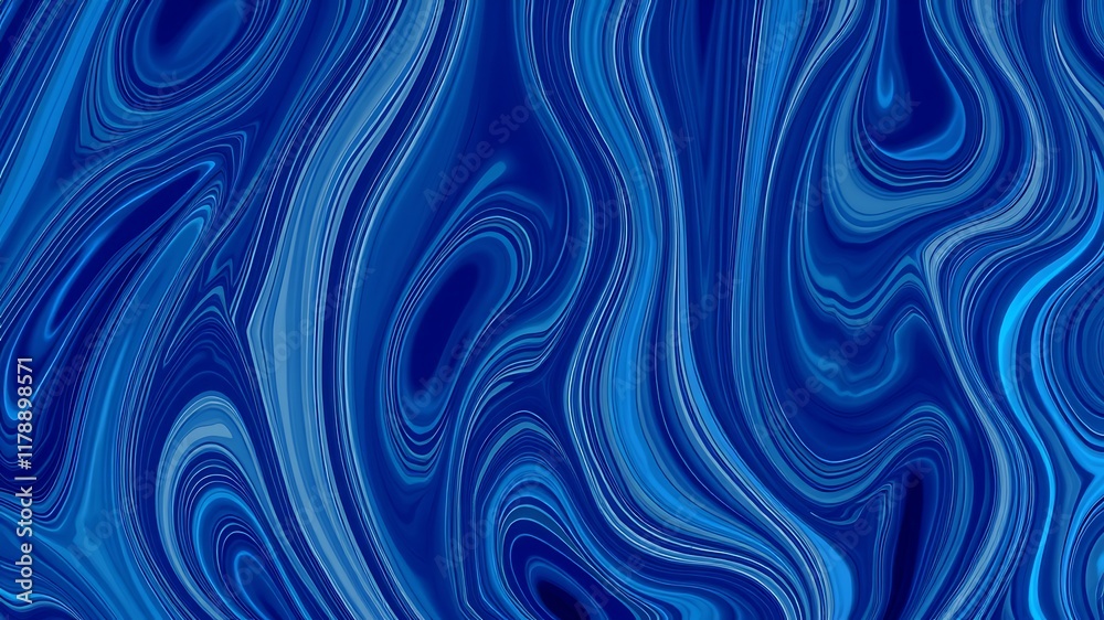 Obraz premium Abstract swirling blue marble texture background: ideal for digital designs, websites, and prints.